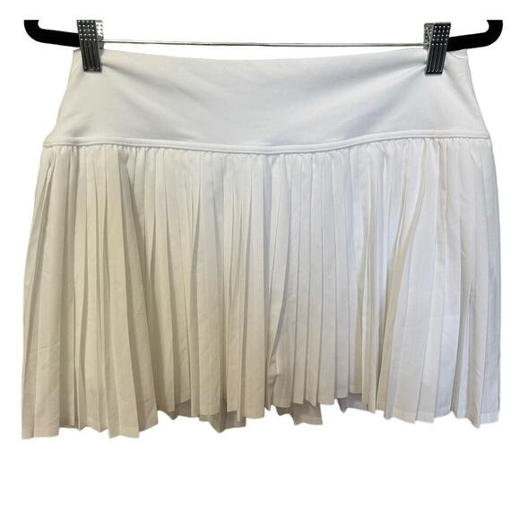 Aerie Offline All Aces Tennis Skirt Skort Pleated Active Pockets White Size XL - Picture 4 of 12